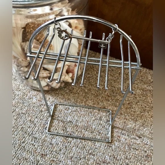 Small Silver Multi Hook Retail Countertop Craft Show Table Display Tableletop - Picture 2 of 8